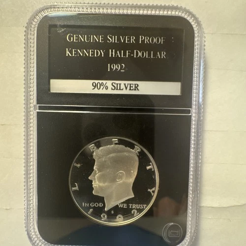 1992 S Silver Proof Kennedy 90 % Silver Half Dollar PCS Stamps and Coins