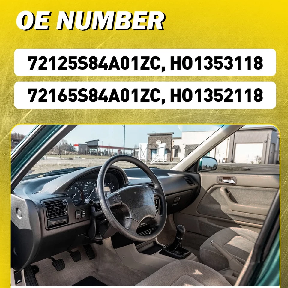 Beige Front LH&RH Inside Door Handles For 1998-2002 Accord 1999-04 Honda Odyssey Foto 3 de 4