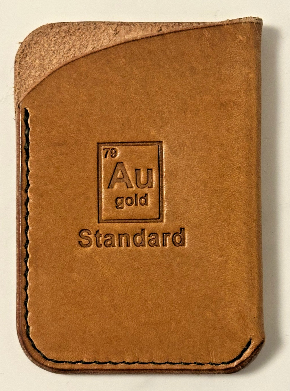 Gold Standard AU Men’s Tan Leather Front Pocket Wallet Slim Card Holder New
