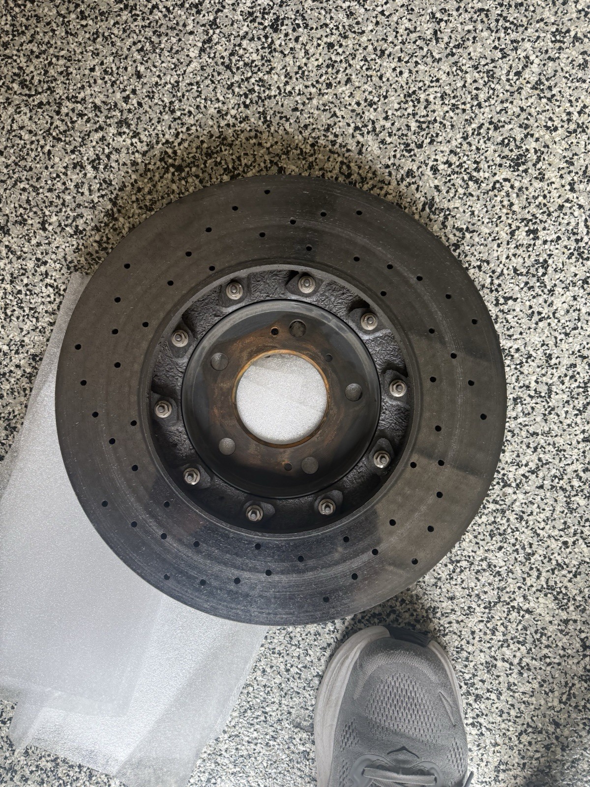 Rear Right Carbon Ceramic Disc Brake Rotor 4M0615602A OEM Lamborghini Urus