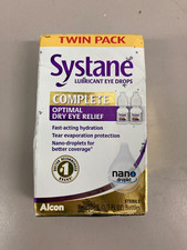 Systane Complete Lubricant Eye Drops 0.34 Fl Oz, Twin Pack (Pack of 2) EXP 05/25