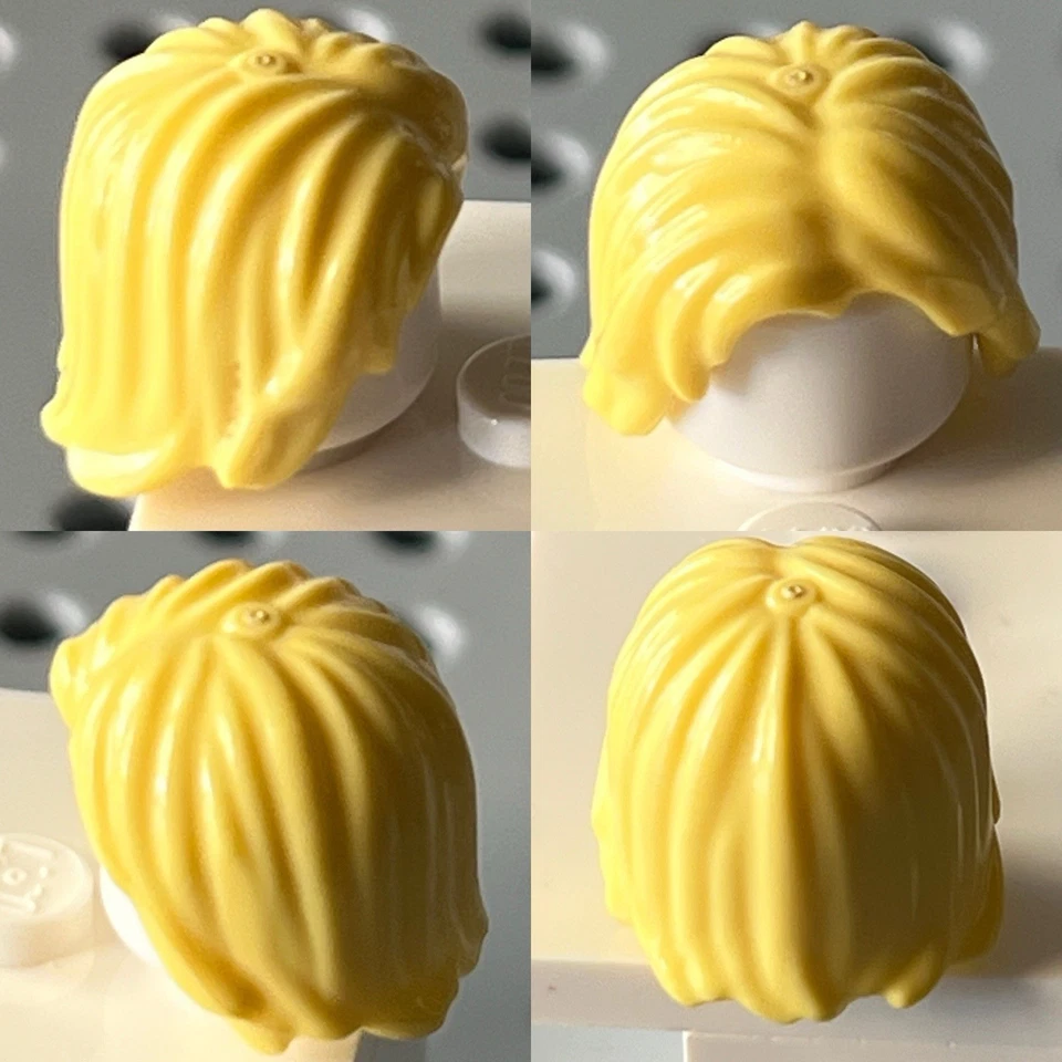 LEGO Minifigura Cabello Lote 18 Piezas Mujer Cola de Caballo Masculino Barba Colores Mezclados Estilos Foto 4 de 4