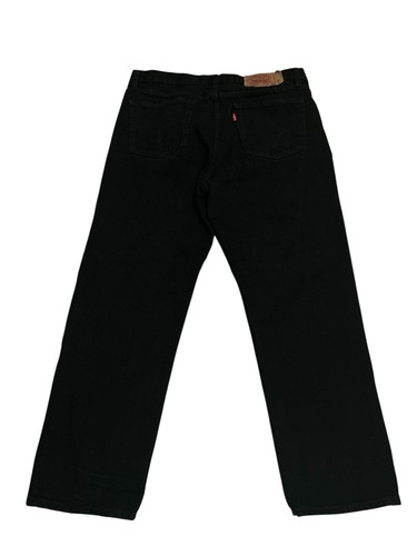 Levi’s 501 Made USA Mens Vintage Denim Straight Leg Button Fly Black Jeans 36X30 - Picture 2 of 9