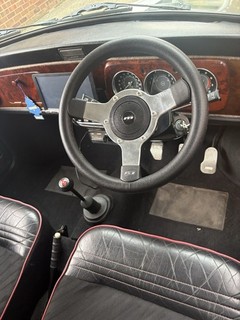 Mountney Vintage Leather Mini Steering Wheel