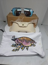 Bajio SNIPES Readers 200 Series Polarized Sunglasses NWT BLUE LENSES/BLACK FRMS