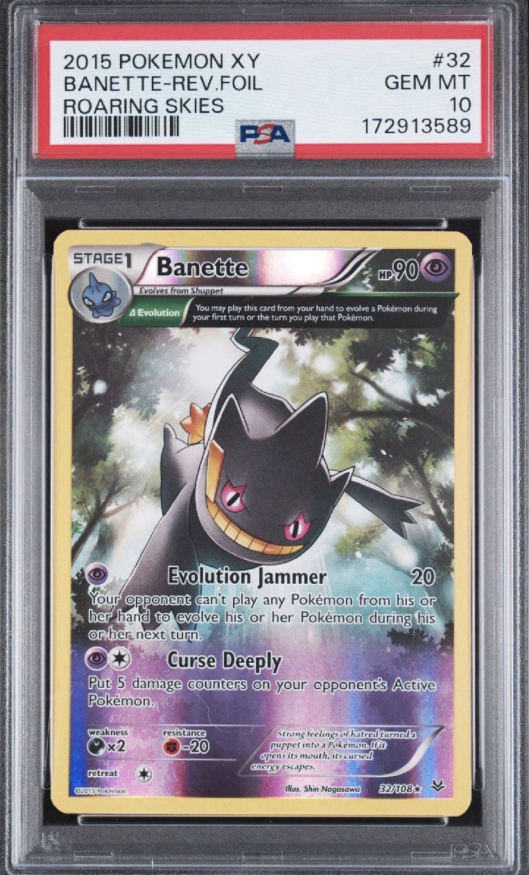 2015 Pokemon XY Roaring Skies Banette #32 Reverse Holo