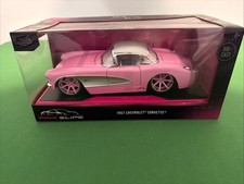 Jada Pink Slips 124 Diecast Car 1957 Pink Chevrolet Corvette New Sealed Box