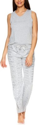 Share bebe Womens Pajama Sets, Logo Sleeveless Top and Pajama Pants, PJ Set