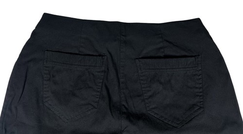 Style & Co Solid Black Pull On Elastic Waist Capri Pants with Stretch Size M - Picture 6 of 6