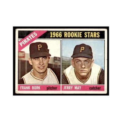 1966 Topps Frank Bork/Jerry May RC Baseball Cards #123