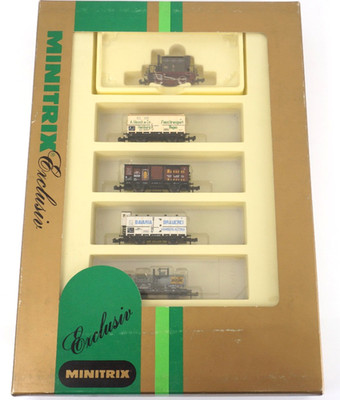 Minitrix N 11012 Zugset KPEV mit Dampflok Glaskasten - Unbespielt - ZYAT/15137