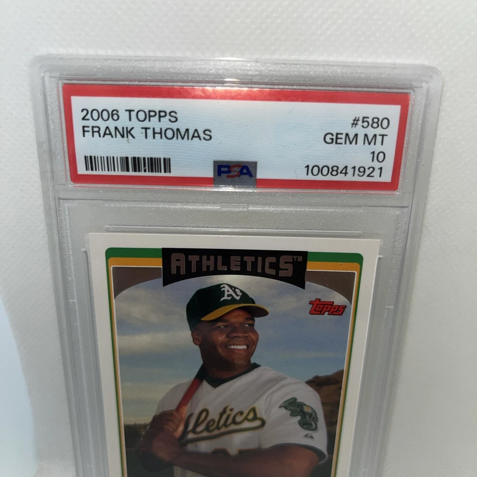 2006 Topps: No580 Фрэнк Томас PSA 10 GEMMINT White Sox Athletics - Изображение 3 из 4