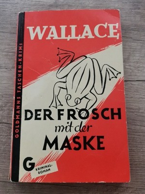 alte Goldmann Krimis - rote Reihe - Edgar Wallace: Der Frosch mit der Maske