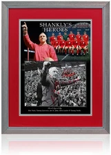 Bill Shankly Tribute Hand Signed by 5 Liverpool Legends 23x19'' Framed Photo COA