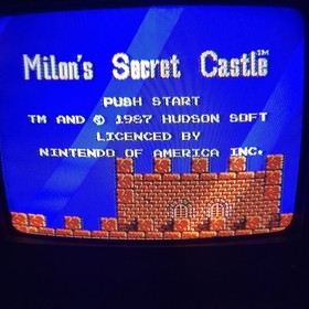 Milon's Secret Castle (Nintendo Entertainment System NES, 1988) Cartride Only
