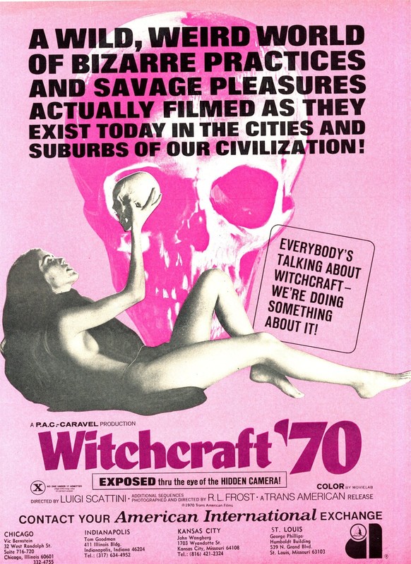 WITCHCRAFT '70 1970 American International Trade Ad A1