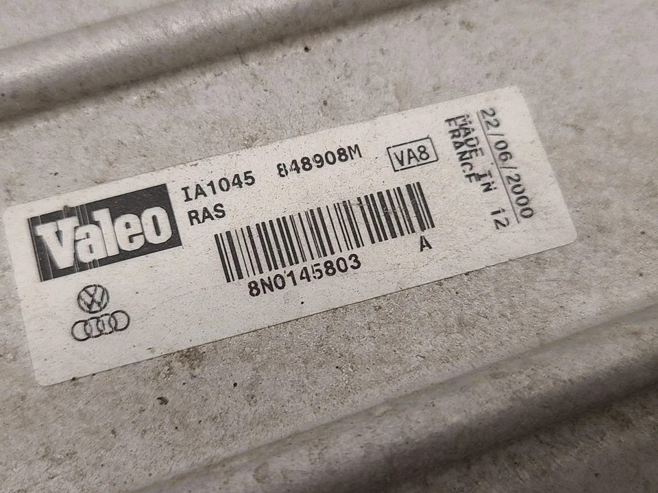 2000-2006 AUDI TT Intercooler 1.8L Turbo 180 Hp VIN C 5th Digit 8N0145803C - Изображение 3 из 4