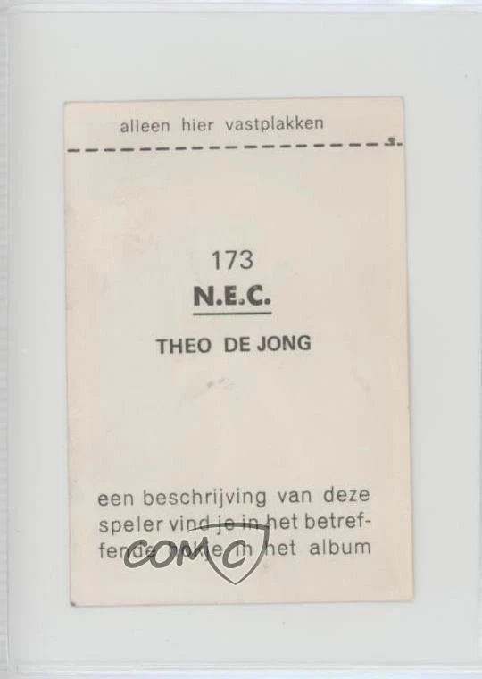 1970-71 Vanderhout Voetbalsterren in Aktie Theo De Jong #173 - Image 2 of 2