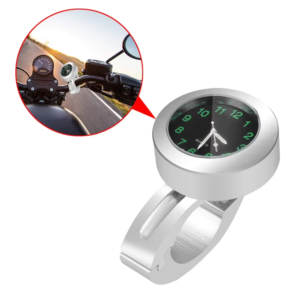 Orologio Da Manubrio per Moto Orologio Con Fibbia Antiurto Impermeabile per Visi - Immagine 3 di 4