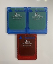 Sony Playstation 2 PS2 Official OEM 8mb Memory Card Genuine SCPH-10020 Lot