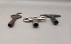 Set Of 3 Antique Vintage Hollow Barrel Clock Watch Winding Keys. — photo 5