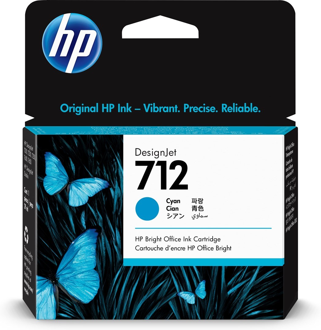 193905352814 HP 712 - cyan - original - DesignJet - Hewlett-Packard 11590₽
