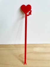 Plymouth Mopar Devil Heart Drink Stirrer 1960&rsquo;s Vintage Auto Bar Ware | Rare