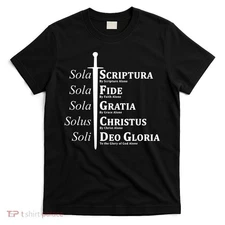 Five Solas Reformed Christian T-Shirt