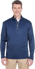 UltraClub Men’s Cool & Dry Sport Quarter-Zip Pullover Long Sleeve xs-4x