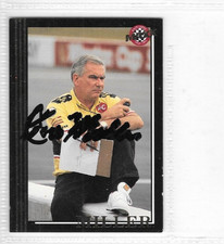 DON MILLER AUTOGRAFATA 1992 BLACK MAXX NASCAR RACING TRADING CARD FIRMATA