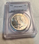 1922 Peace Dollar – PCGS MS-62 – Uncirculated - GREAT LUSTER!