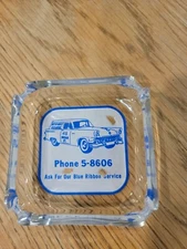  53 Ford Station Wagon Vtg. Table Ash Tray. Bet-R-Way Cleaners Automobilia. 