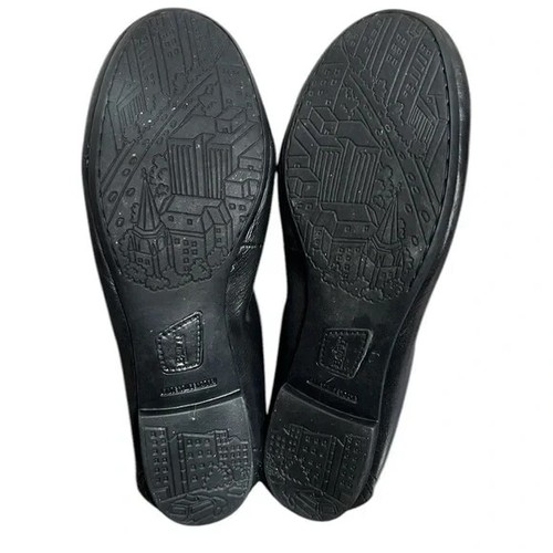 Ballerines noires Born femme taille 8,5 cuir large à enfiler bout rond classique - Photo 7 sur 10
