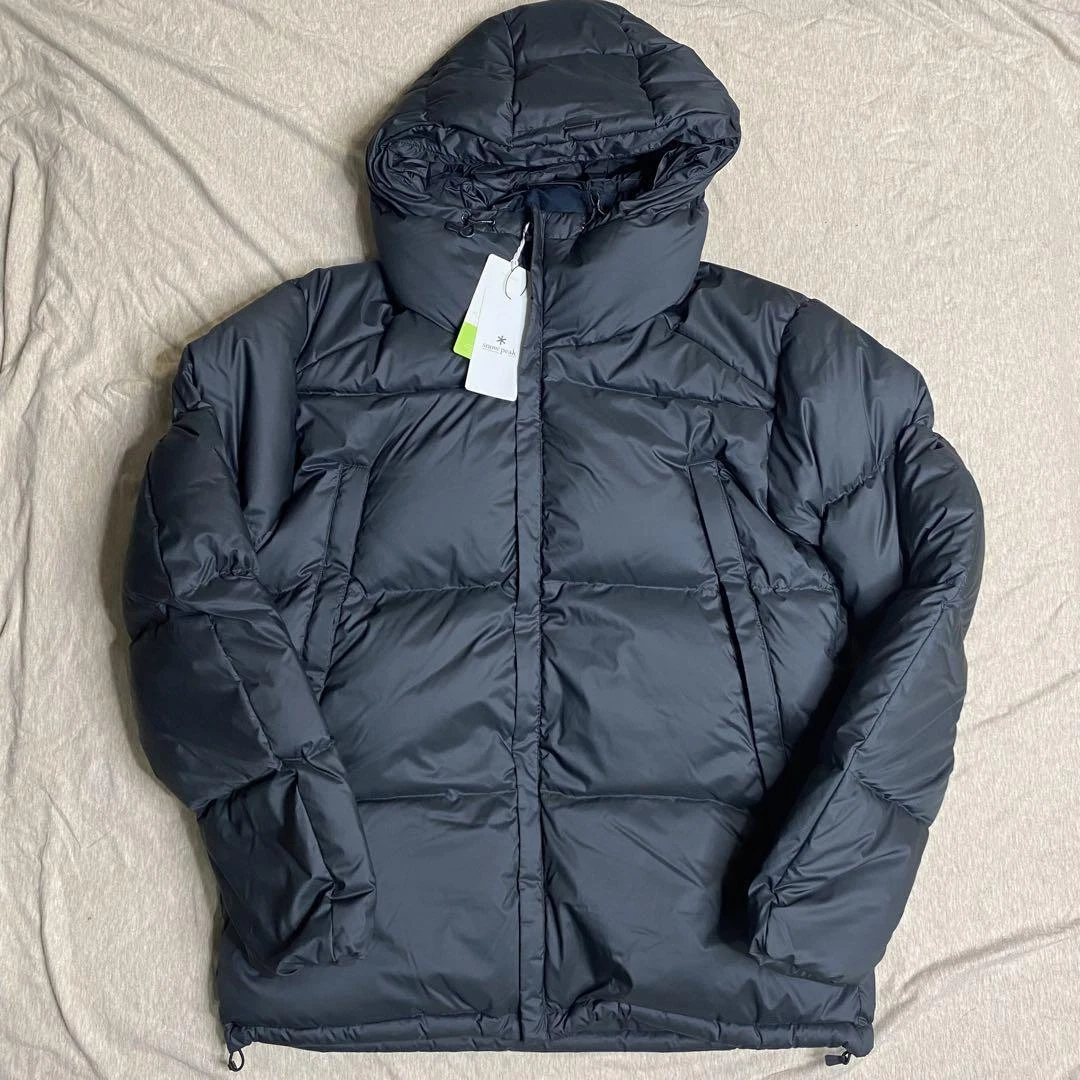 SNOW PEAK Recycled Light Down Jacket Hooded Black 2022 Men Size L 22AU00504 F/S