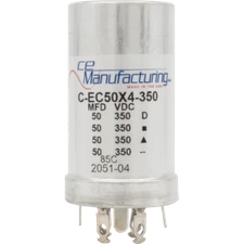 Capacitor, CE Mfg., 350V, 50/50/50/50 μF