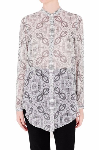 Camicia donna Sass & Bide This Is Pop Neon Atomic 2 US 6 AU tunica di seta top blusa - Foto 2 di 10