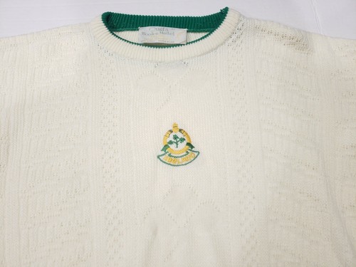 Quills Woollen Market Fishermans Sweater Men's Large Ireland Hand Crafted - Picture 2 of 6