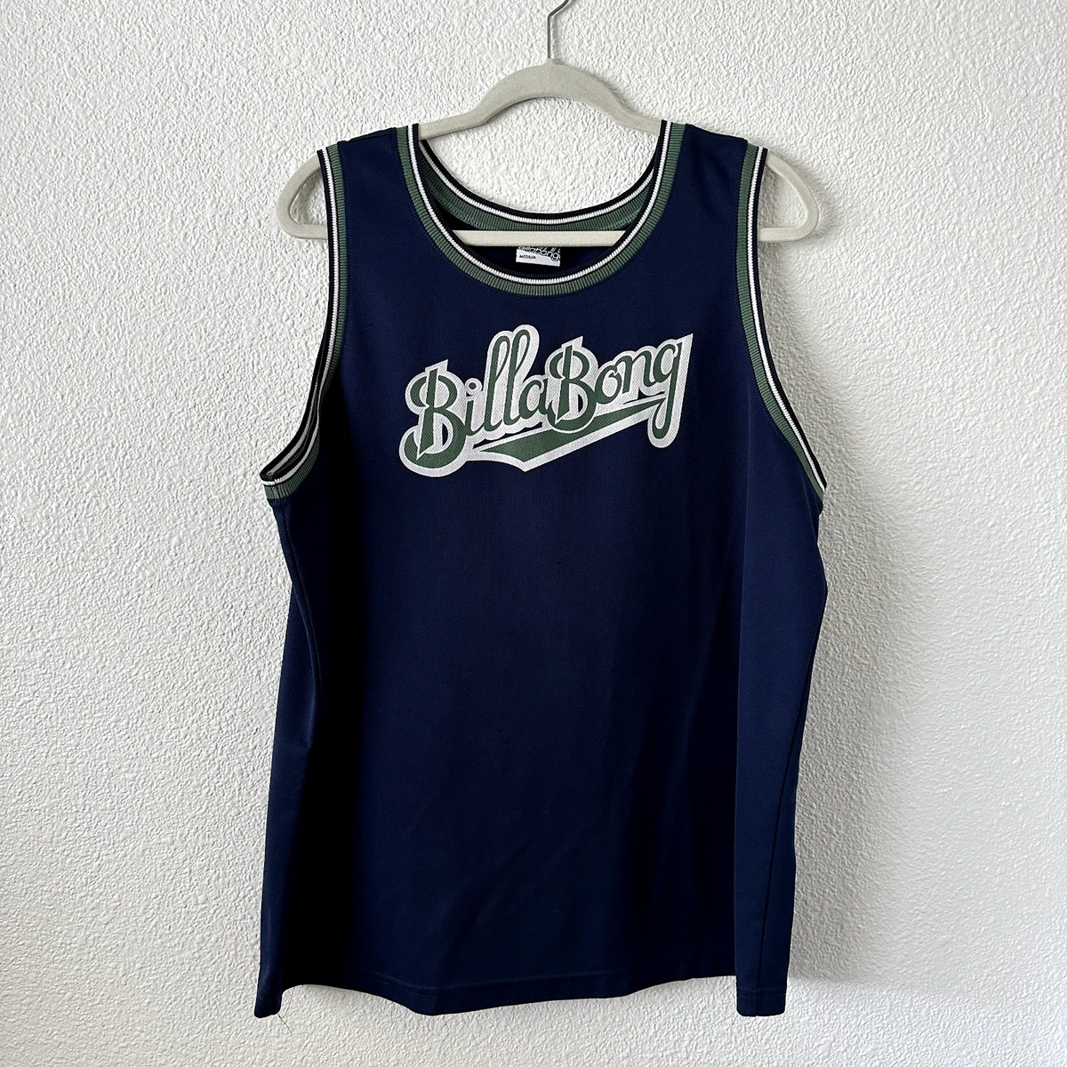 Billabong Blue Sleeveless Tank Top Basketball Jersey Surf Skate