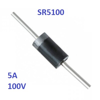 SR5100 (SB5100) Schottky Barrier Gleichrichter-Diode -100V -5A (5-10-20 Stück)