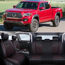For Toyota Tacoma Pickup Truck Car Seat Cover Full Set Deluxe Pu Leather Cushion For Toyota Tacoma Pickup Truck Car Seat Cover Full Set Deluxe Pu Leather Cushion