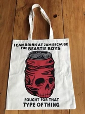 Reusable Shopping Bag Custom Heat Press Vinyl Cotton Skull Can Party