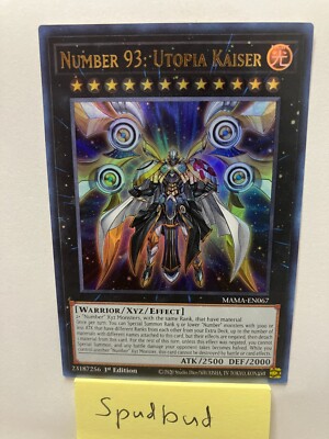Yugioh Cards Under 1 Yu-Gi-Oh! Number 93: Utopia Kaiser - MAMA