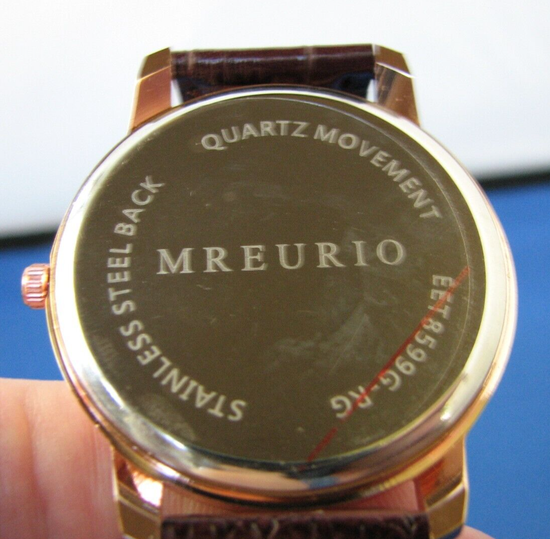 Mreurio Quartz Watch with Leather Bracelet | eBay display picture 1