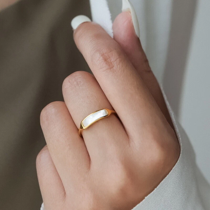 Gold plated mothers rings sale