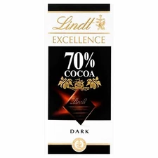 Lindt Excellence 70% Drk - 100g - Pack of 4