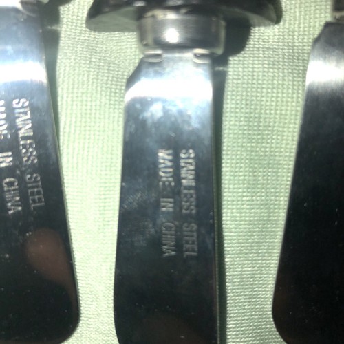 Boston Warehouse Guy Buffet WAITER Christmas SPREADER SET 4 Stainless Steel 🧡 - Picture 11 of 11