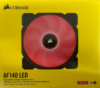 CORSAIR - CO-9050086-WW - AF140 LED Low Noise Cooling Fan - Red | eBay