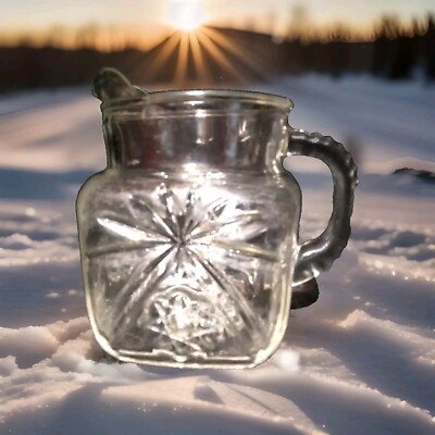 Anchor Hocking Early American Prescut 40 oz. Square Pitcher Star