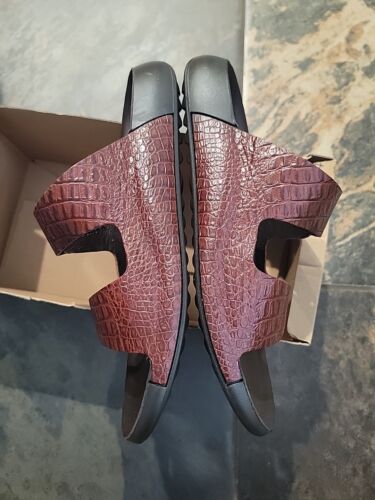 ECCO Cozmo Women's Sandal Cognac Brown Animal Print 38 EUR 7 7.5 US NEW 206863 - Picture 3 of 7