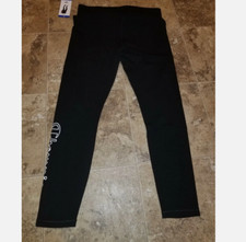 Womens Champion Leggings Athletic Running BLACK, SMALL NWT